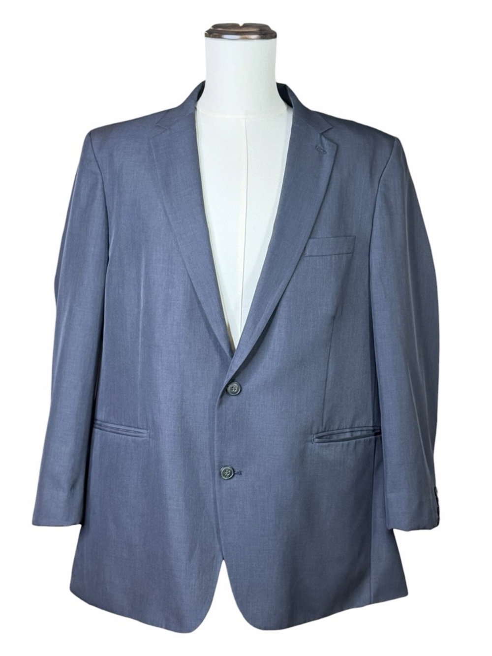 Haggar Black Tailored Fit Single Breasted Classic Two-Button Blazer - Size 40R